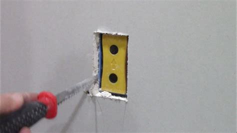 how to cut out electric box in plywood|cutting electrical box receptacles.